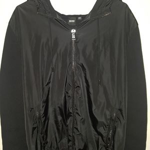 Used Hugo boss bomber jacket with hoodie